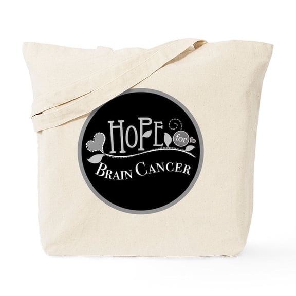 CafePress - Brain Cancer Awareness Circle - Unisex Canvas Tote Bag, Beige, 1-Piece
