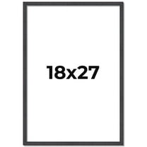 18x27 Rustic Brown Real Wood Picture Frame Width 0.75 inches | Interior Frame Depth 0.5 inches |