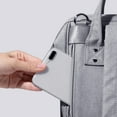 thumbnail image 3 of Sunveno Quilted Diaper Backpack, Large Capacity Disposable Diaper Bags, 3 of 16