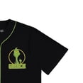 thumbnail image 4 of Mad Engine Men's Baseball Jersey, Classic Printed The Grinch Baseball Shirt Black - L, 4 of 5