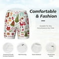 thumbnail image 5 of Balery Snowflakes Santa Claus Mens Swim Trunks Swim Shorts for Men Quick Dry Inseam Beach Shorts with Compression Liner Pocket-3X-Large, 5 of 9