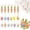 A, variant on 18PCS Easter Tree Decorations,Easter Egg Ornaments and Carrot Hanging Ornaments,Colorful Foam Hanging Egg Ornaments Foam Glitter Artificial Carrots Home Party DIY Crafts(A)