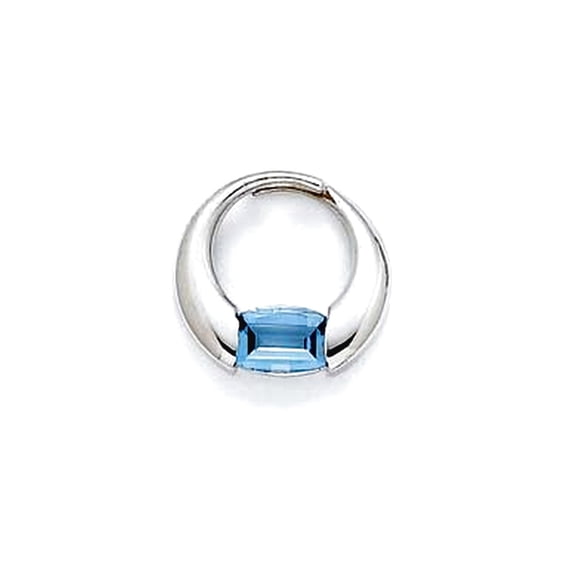 925 Sterling Silver Blue Topaz Pendant Necklace Pendant for Women