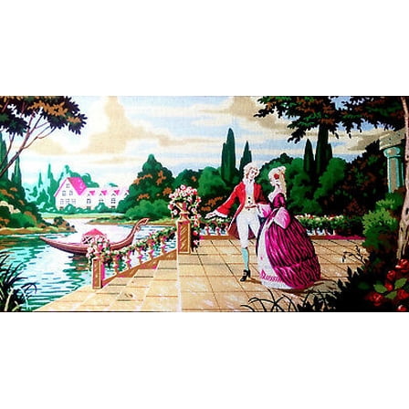 "Romance" Printed Canvas for  Needlepoint Tapestry Gobelin  Embroidery Gobelin L B950
