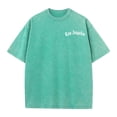 thumbnail image 4 of Men T Shirts Oversized Print Short Sleeve Soft Casual Retro Graphic Comfortable Fit Tee Mint Green XXXXXL, 4 of 6