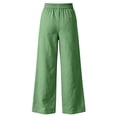 thumbnail image 7 of Hvogkswy Wide Leg Pants for Women, Button High Waist Casual Long Pants with Pockets Flowy Bohemian Vacation Cargo Pants, 7 of 7