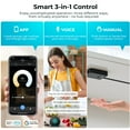 thumbnail image 6 of VST Smart Under Cabinet Lighting Work with Alexa Google Assistant App Remote Control, Recessed or Surface Mount 12V 2W/Pc Puck Light for Kitchen Under Counter, 6 Pack 3000K~6000K,White, 6 of 9