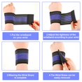 thumbnail image 1 of Minnieouse Muñequera ajustable y cómoda para entusiastas del deporte, muñequera elástica, 2 pack/lote Bolsas de mensajero y de hombro azul negro, 1 of 6