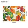 thumbnail image 4 of Yayeee Bath Rug for Bathroom Floor Non Slip Contour Fluffy Soft Absorbent Mat, 20"x24", Beige Leaves, 4 of 7