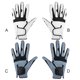 thumbnail image 5 of Yuarrent 1 guante de Golf Unisex mano izquierda/derecha Micro guantes de Golf de fibra guantes transpirables antideslizantes para deportes al aire Golf Gris links 24 Code Yuarrent OD001064-13, 5 of 6
