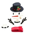 thumbnail image 5 of ELAYARD Reusable Snowman Decorating Set with Assorted Color Props for Winter Holiday Fun and Festive Outdoor Activities, 5 of 8
