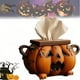 thumbnail image 1 of Caja de Pañuelos con Forma de Calabaza para Halloween: Práctico Dispensador de Toallas de Papel para Una Temporada Espeluznante., 1 of 4