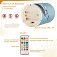 thumbnail image 5 of Yayeee Flameless Candles with Remote Flickering Battery Operated Multi Color Changing, Pirate Animals, 5 of 7