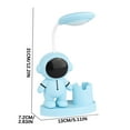 thumbnail image 3 of Fiudx Lámpara de Escritorio de Astronauta, Luz Led Recargable, Diseño de Bolígrafo Compacto, Manguera Metálica Flexible, Carga Usb, Ideal para Estudio, Oficina y Dormitorio, Tamaño Compacto de 7,2 X, 3 of 7
