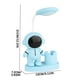 thumbnail image 3 of Fiudx Lámpara de Escritorio de Astronauta, Luz Led Recargable, Diseño de Bolígrafo Compacto, Manguera Metálica Flexible, Carga Usb, Ideal para Estudio, Oficina y Dormitorio, Tamaño Compacto de 7,2 X, 3 of 7