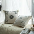 thumbnail image 3 of 16" Throw Pillow Cover with Southwest Tribal Pattern and Corner Tassels, 3 of 7