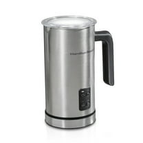 Hamilton Beach Electric Milk Frother & Warmer, Automatic Warm or Cold Foam, 4 Settings, Stainless Steel