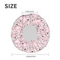 thumbnail image 5 of Yiaed Cute Rabbit Print Reusable Shower Cap & Bath Cap & Lined, Oversized Waterproof Shower Caps Designed for all Hair Lengths, 5 of 7