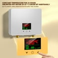 thumbnail image 4 of LEXKUYI Calentador de agua caliente eléctrico sin tanque de 110 V, 3500 W, compacto, para cocina y baño, 4 of 9