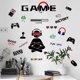 thumbnail image 2 of Gamer Wall Decals Creative Video Game Wall Stickers, Gamer Game fan Namotu WMZL-901, 2 of 7