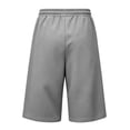 thumbnail image 4 of Men's Baggy Shorts Casual Drawstring Knee Length Baggy Sweat Shorts Loose-Fit Y2K Workout Shorts Big Pocket, 4 of 7