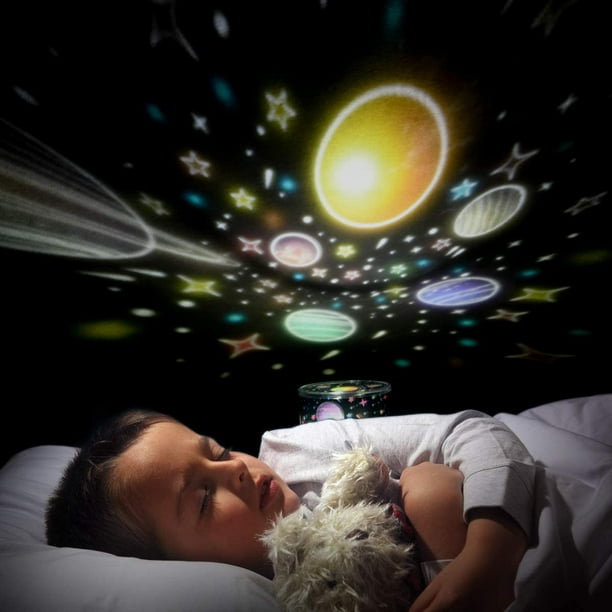 Veilleuse projection etoile - veilleuse ciel étoilé avec câble USB, veilleuse  bébé projection rotation de 360 degrés projecteur etoile bebe veilleuse  pour enfant : : Luminaires et Éclairage