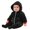 Black, variant on Infant Soft Bodysuit With Hood Winter Warm Lined Romper For Baby Boys Cozy Outfit Full Coverage 18 24 Months Boy Preemie Clothes Boys Dinosaur Baby Boy Set Long Sleeve Shirts 2 Years Black 6-9 Months