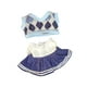 thumbnail image 3 of Conjunto de ropa para muñecas de 2 x 20 cm, accesorio de vestuario, vestido y chaleco JK cómodos para muñecas. Azul, 3 of 9