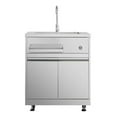 thumbnail image 1 of 32" Professional Outdoor Kitchen Sink Cabinet in Stainless Steel, 1 of 5