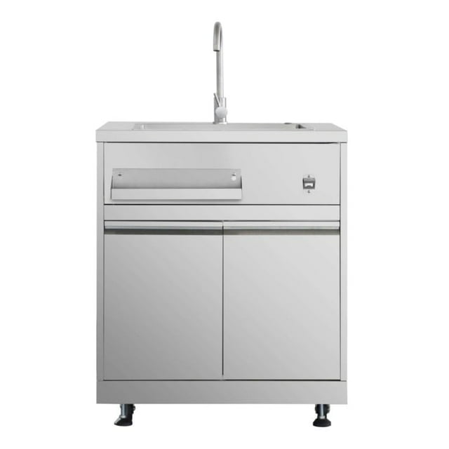 32" Professional Outdoor Kitchen Sink Cabinet in Stainless Steel