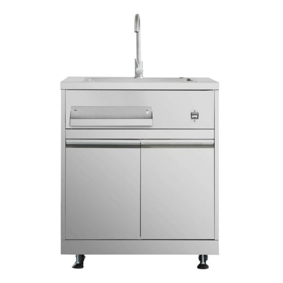 32" Professional Outdoor Kitchen Sink Cabinet in Stainless Steel
