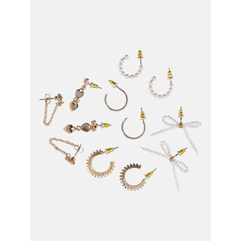 No Boundaries Gold-Tone Multi Earring Set, 6-Pairs photo 2