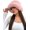 Pink, variant on Women's Fluffy Bucket Hat Fuzzy Warm Hat Fishing Cap Winter Hat