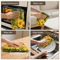 thumbnail image 6 of 2 Pcs Funny Kitchen Towels,Yellow Sunflower Field Pattern Microfiber Dish Towels,Kitchen Tea Towels,Kitchen Towel Set (18" X 26"), 6 of 7