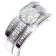 thumbnail image 4 of Engagement Ring With Matching Wedding Bands Set 10K White Gold 3pc 1/4cttw (I/j Color 0.25cttw), 4 of 5