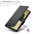 thumbnail image 4 of Allytechgroup Wallet Case for Samsung Galaxy S22 Ultra, Premium PU Leather Cards Slots Shockproof Flip Cover Stand Feature Magnetic Closure Retro Business Style Case Cover for Galaxy S22 Ultra, Black, 4 of 6
