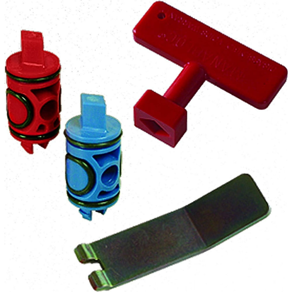 Viega 50602 PureFlow Zero Lead Manabloc Valve Stem Replacement Kit Red and Blue