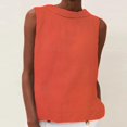 thumbnail image 2 of Women Sleeveless Linen Top Summer Casual Crewneck Tank T Shirt Loose Solid Dressy Blouse Tunic 2026, 2 of 6