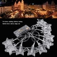 thumbnail image 2 of 20 LED Star Clip Light Decorative Lamp String for Bedroom Wedding Ceremony Party (White), 2 of 10