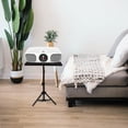 thumbnail image 1 of HOOWIFFY Adjustable Projector Tripod Stand Metal Laptop Tray with Utility Shelf Holder for Phones Black, 1 of 7