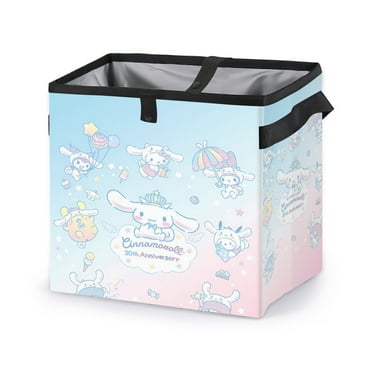 Cinnamoroll Car Trash Can - Car Trash Bag Foldable Portable Trash Can with Storage Bag, Leakproof Car Storage Bag