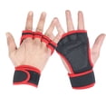 thumbnail image 4 of Guantes de Fitness para hombre, equipo deportivo de medio dedo, equipo de entrenamiento de barra horizontal, guantes de muñeca alargados, 4 of 5