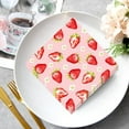 thumbnail image 6 of Fruit Strawberry Birthday Paper Plates Napkins Summer Fruit Disposable Tableware Set Party Supplies Strawberry Theme Dinnerware Serves 24 Guests for Audlts Kids Baby Shower Birthday 88PCS, 6 of 9