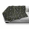 thumbnail image 3 of Spring Soft Flannel Fleece Blanket, Childish Doodle Art Pattern with Different Blossoms Leaves Dots and Small Triangles, Cozy Plush for Indoor and Outdoor Use, 50" x 70", Multicolor, by Ambesonne, 3 of 6