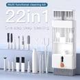 thumbnail image 4 of 22-in-1 Multi-Function Electronics Cleaning Kit, Compact Keyboard Cleaner with Brush & Spray, All-in-One Deep Cleaning Tools for Laptops, iPads, Earbuds, Camera Monitors, 4 of 8