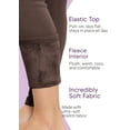 thumbnail image 4 of Stretch Is Comfort Girl's Plush Minky Fleece Lined Thermal Warm Leggings | Child Size 4-16, 4 of 7
