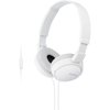 Sony MDR-ZX110AP Extra Bass Smartphone Headset (White)