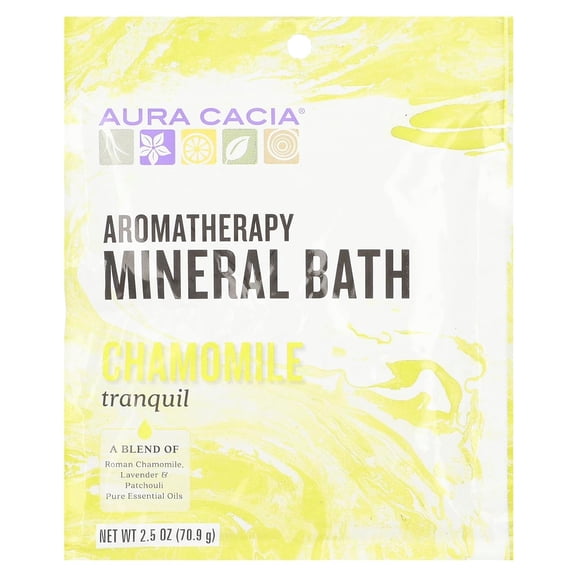 Aura Cacia Tranquility Aromatherapy Mineral Bath Spring Flower, 2.5 Oz