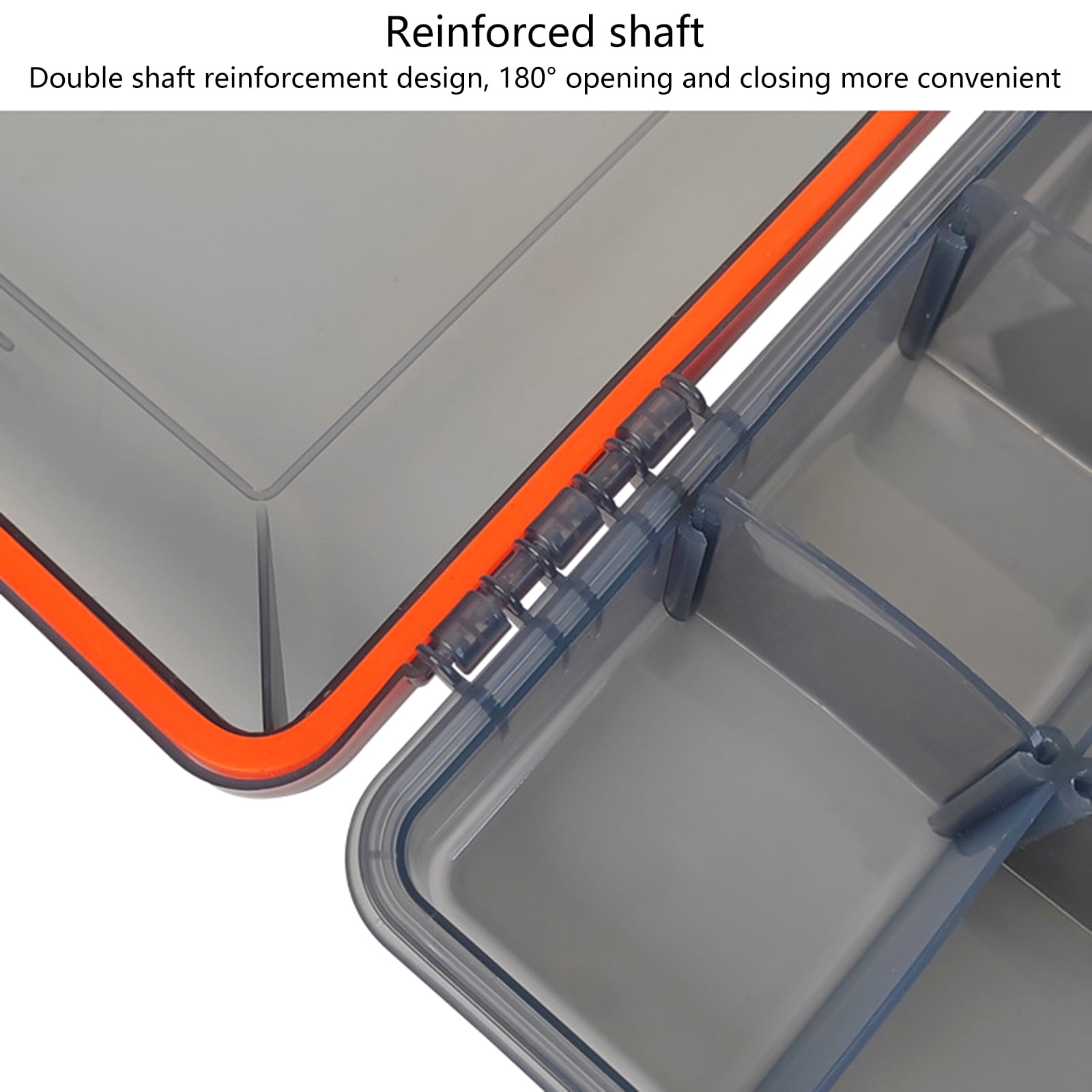 Fish Baits Storage Case with Detachable Compartments Grids Fishing Tackle Carry Box Seal Water Proof Fishing Tackle Box