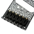 thumbnail image 2 of Tallado De Metal Conjunto De Ranuras De Pastilla De Puente De Silla De Para Los Reemplazos De Guitarra De Fernsehsender, Negro, 2 of 6